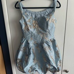 Cider Blue and Gold Dress